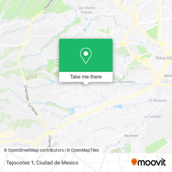 Tejocotes 1, Las Huertas 1a Secc map