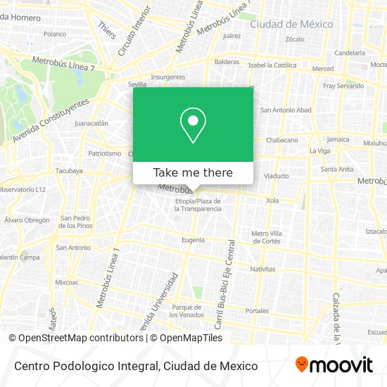 Centro Podologico Integral map