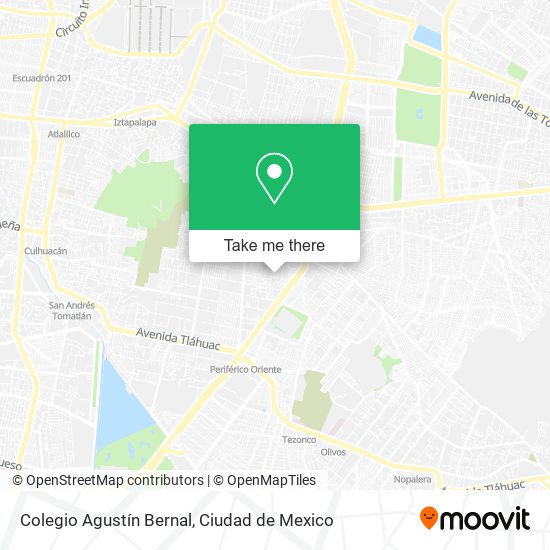 Colegio Agustín Bernal map