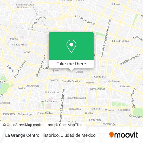 Mapa de La Grange Centro Historico