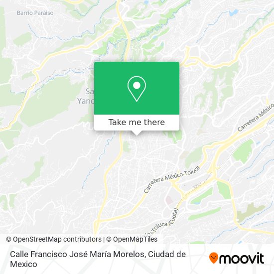 Mapa de Calle Francisco José María Morelos