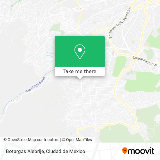 Mapa de Botargas Alebrije