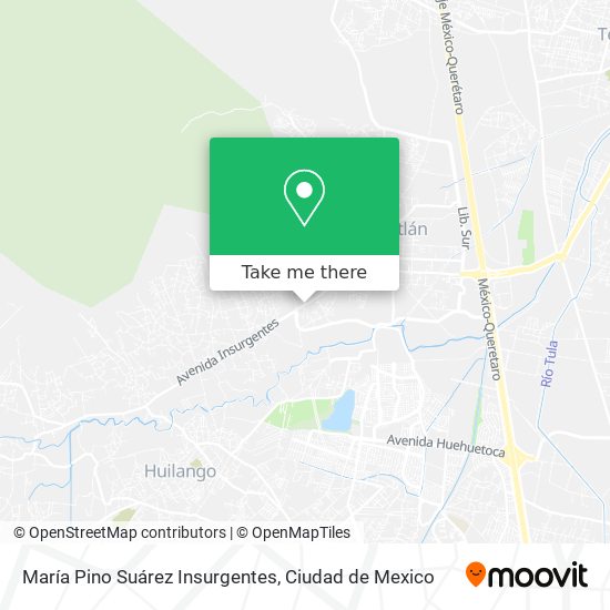 María Pino Suárez Insurgentes map