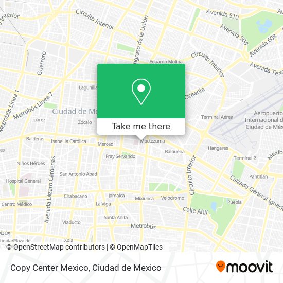 Copy Center Mexico map