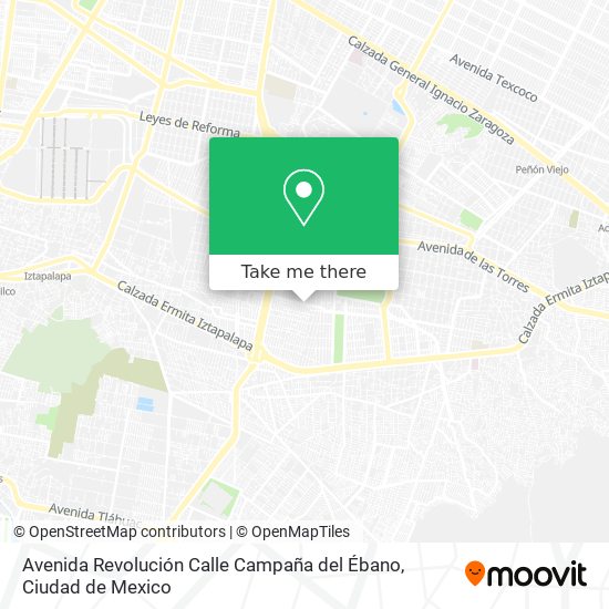 Mapa de Avenida Revolución Calle Campaña del Ébano
