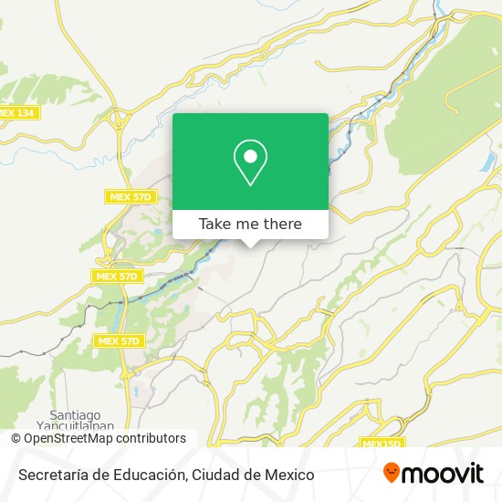 Mapa de Secretaría de Educación