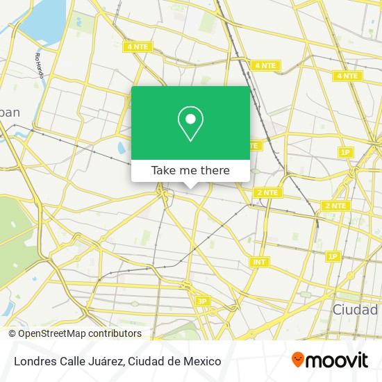 Londres Calle Juárez map
