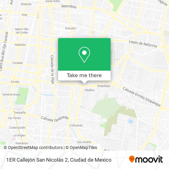 Mapa de 1ER Callejón San Nicolás 2