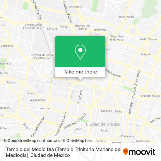 Templo del Medio Día (Templo Trinitario Mariano del Mediodía) map