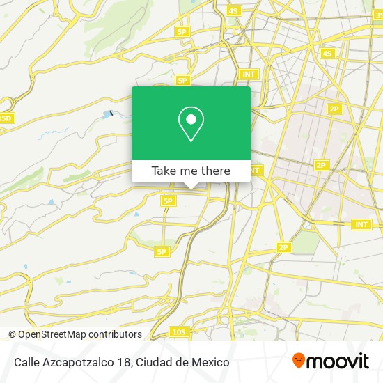 Calle Azcapotzalco 18 map