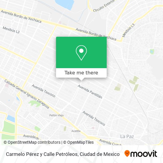 Mapa de Carmelo Pérez y Calle Petróleos