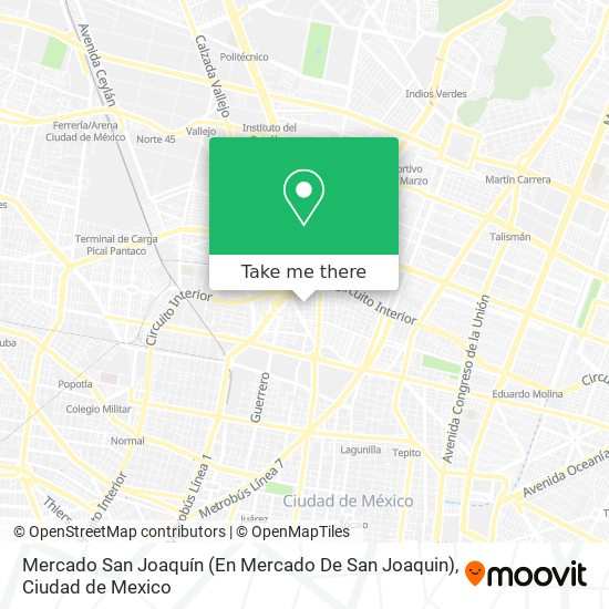 Mapa de Mercado San Joaquín (En Mercado De San Joaquin)