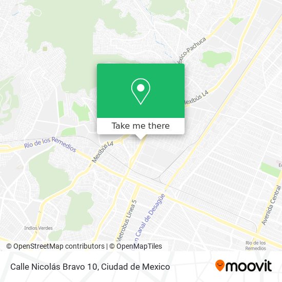 Calle Nicolás Bravo 10 map