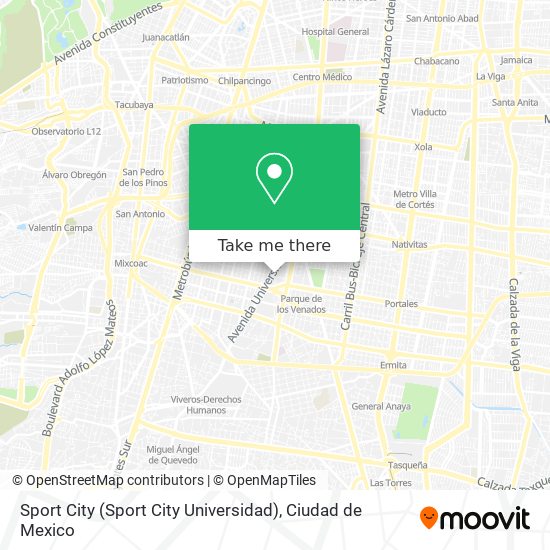 Sport City (Sport City Universidad) map
