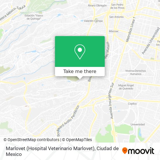 Mapa de Marlovet (Hospital Veterinario Marlovet)