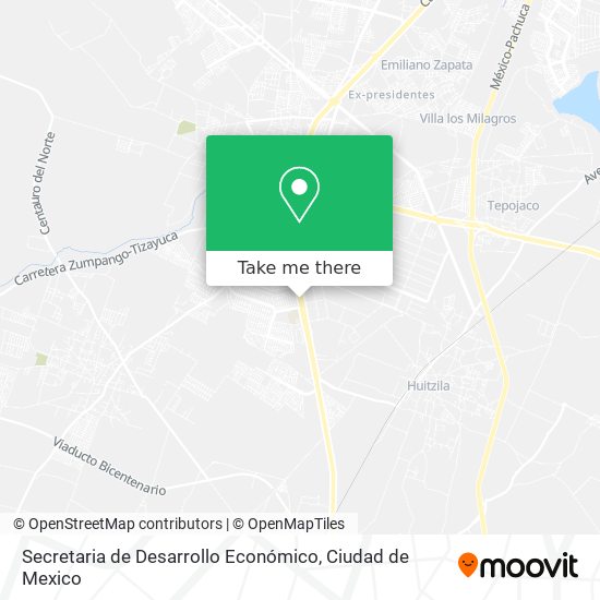 Secretaria de Desarrollo Económico map