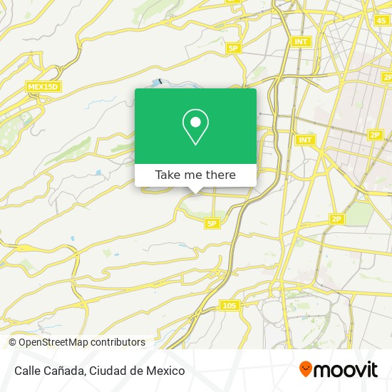 Calle Cañada map