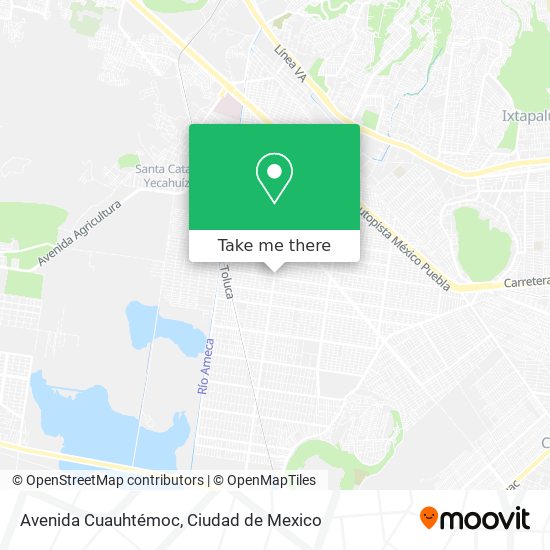Mapa de Avenida Cuauhtémoc