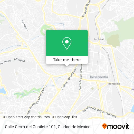 Mapa de Calle Cerro del Cubilete 101