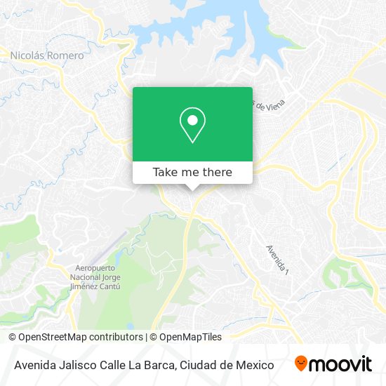 Mapa de Avenida Jalisco Calle La Barca