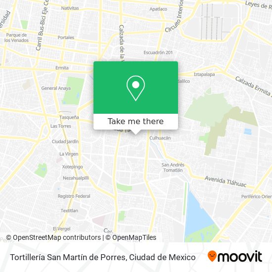 Tortillería San Martín de Porres map