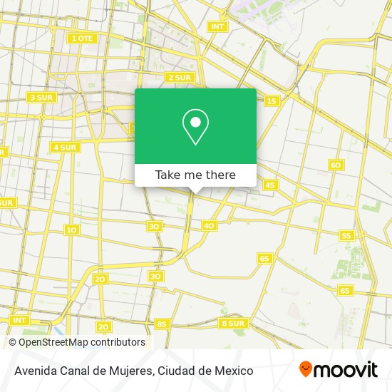 Avenida Canal de Mujeres map