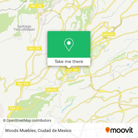 Woods Muebles map