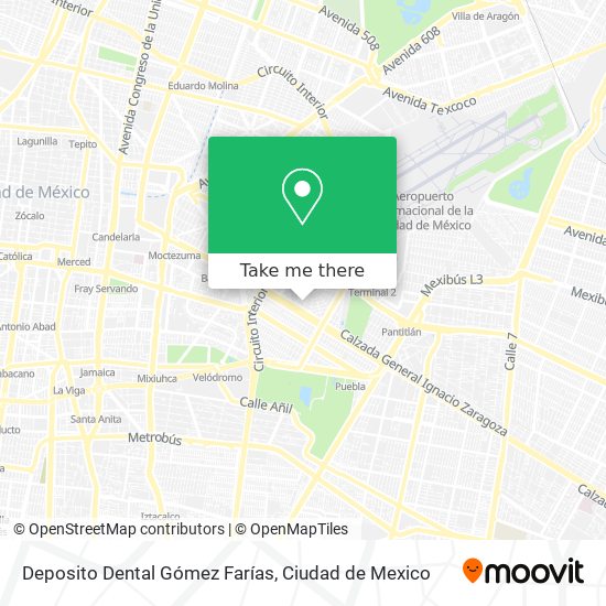 Mapa de Deposito Dental Gómez Farías