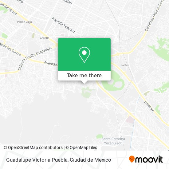 Mapa de Guadalupe Víctoria Puebla