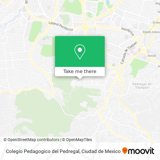 Colegio Pedagogico del Pedregal map