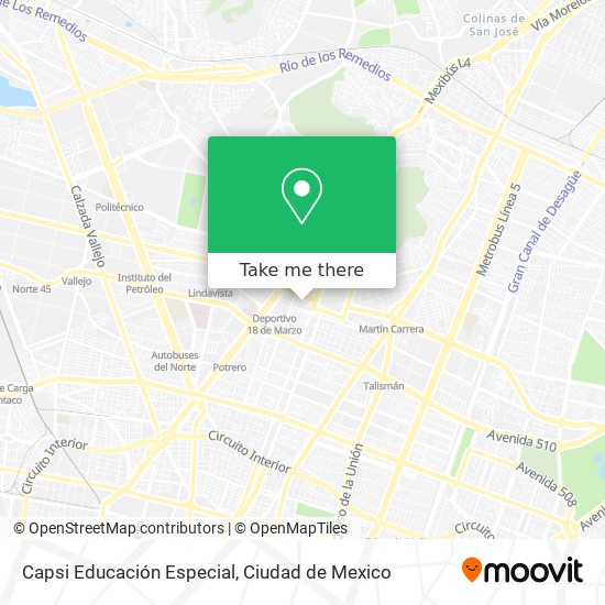 Mapa de Capsi Educación Especial