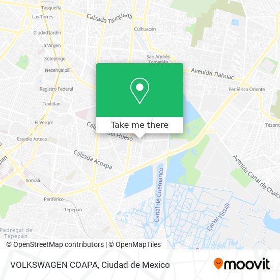 VOLKSWAGEN COAPA map