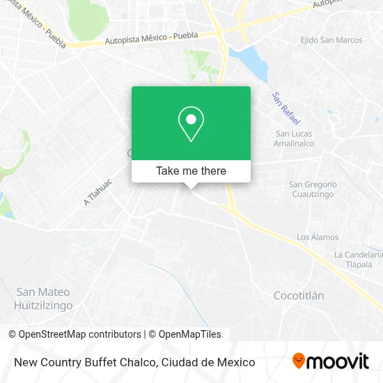 New Country Buffet Chalco map