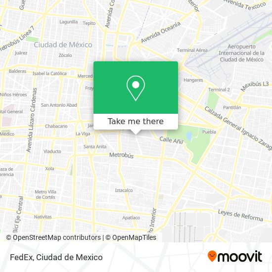 Mapa de FedEx
