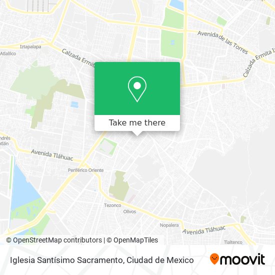 Mapa de Iglesia Santísimo Sacramento