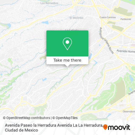 Avenida Paseo la Herradura Avenida La La Herradura map