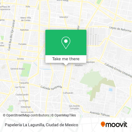 Mapa de Papelería La Lagunilla