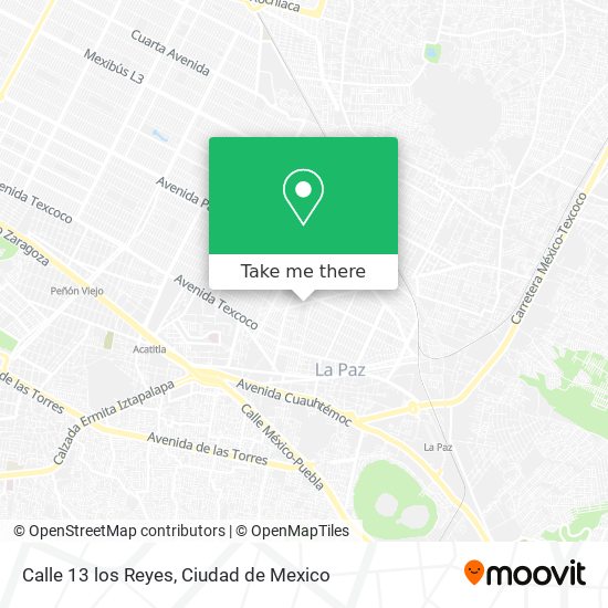 Calle 13 los Reyes map