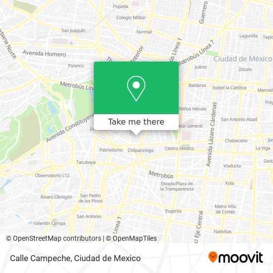 Calle Campeche map