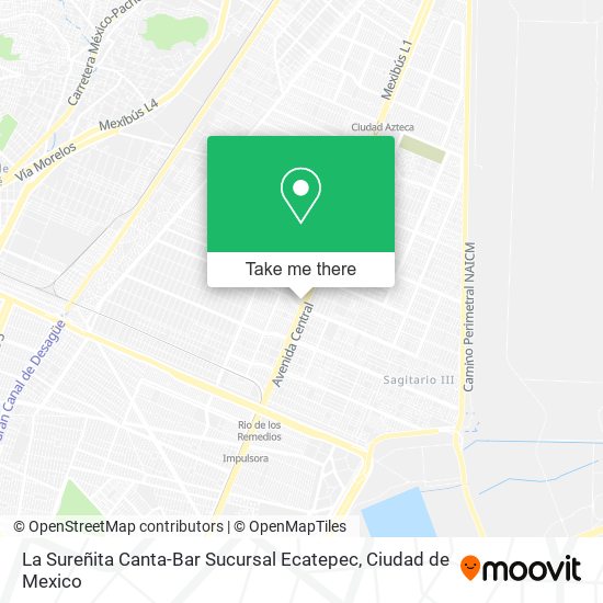 La Sureñita Canta-Bar Sucursal Ecatepec map