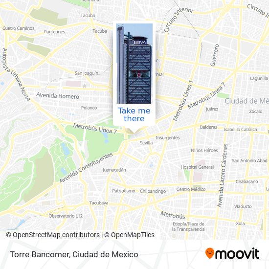 Torre Bancomer map