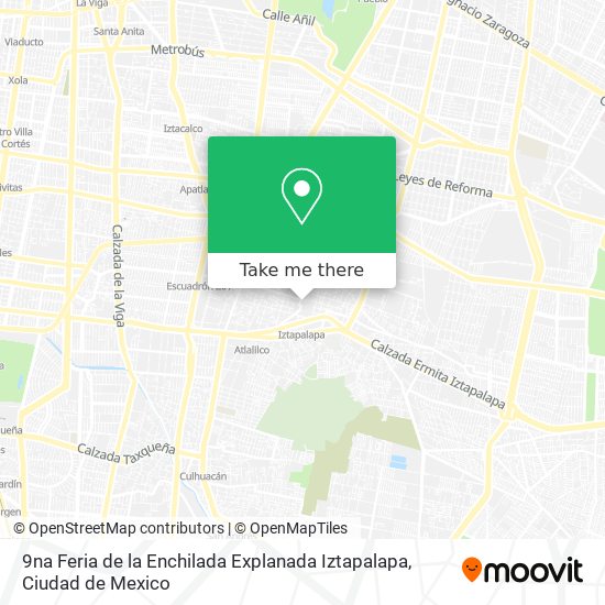9na Feria de la Enchilada Explanada Iztapalapa map