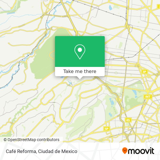 Mapa de Café Reforma