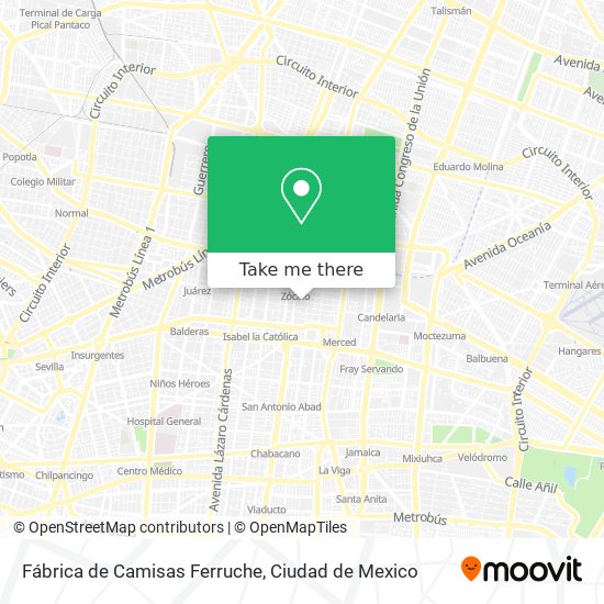 Fábrica de Camisas Ferruche map