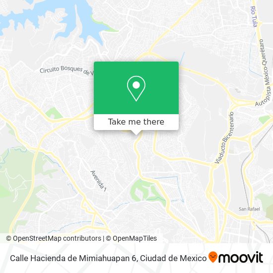 Mapa de Calle Hacienda de Mimiahuapan 6