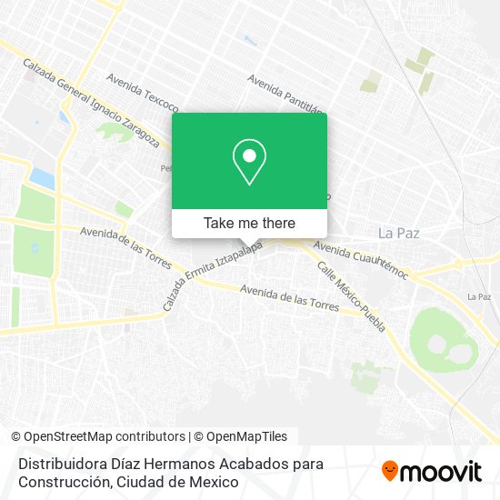 Distribuidora Díaz Hermanos Acabados para Construcción map