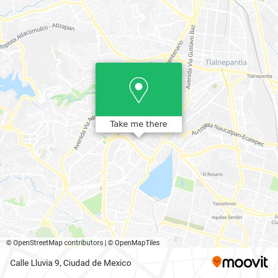 Mapa de Calle Lluvia 9