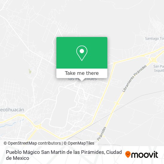 Pueblo Mágico San Martín de las Pirámides map