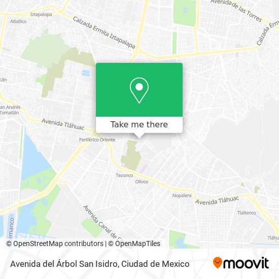 Mapa de Avenida del Árbol San Isidro