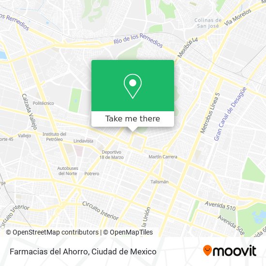Farmacias del Ahorro map